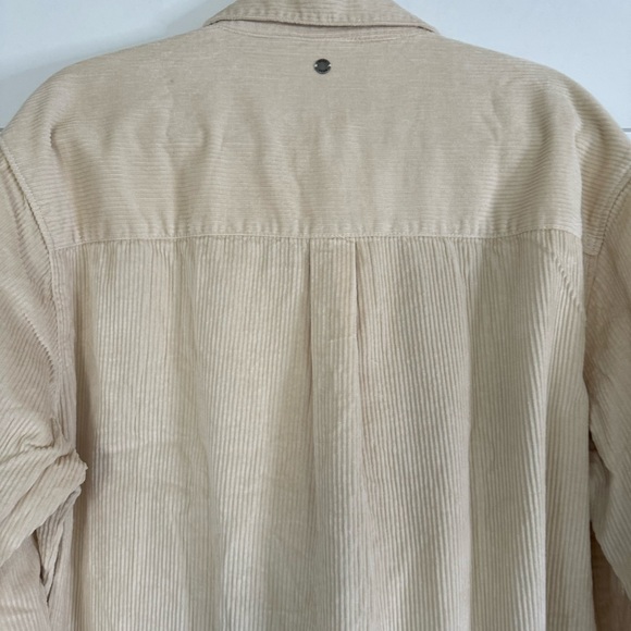 Roxy cream long sleeve corduroy shirt - Picture 9 of 12
